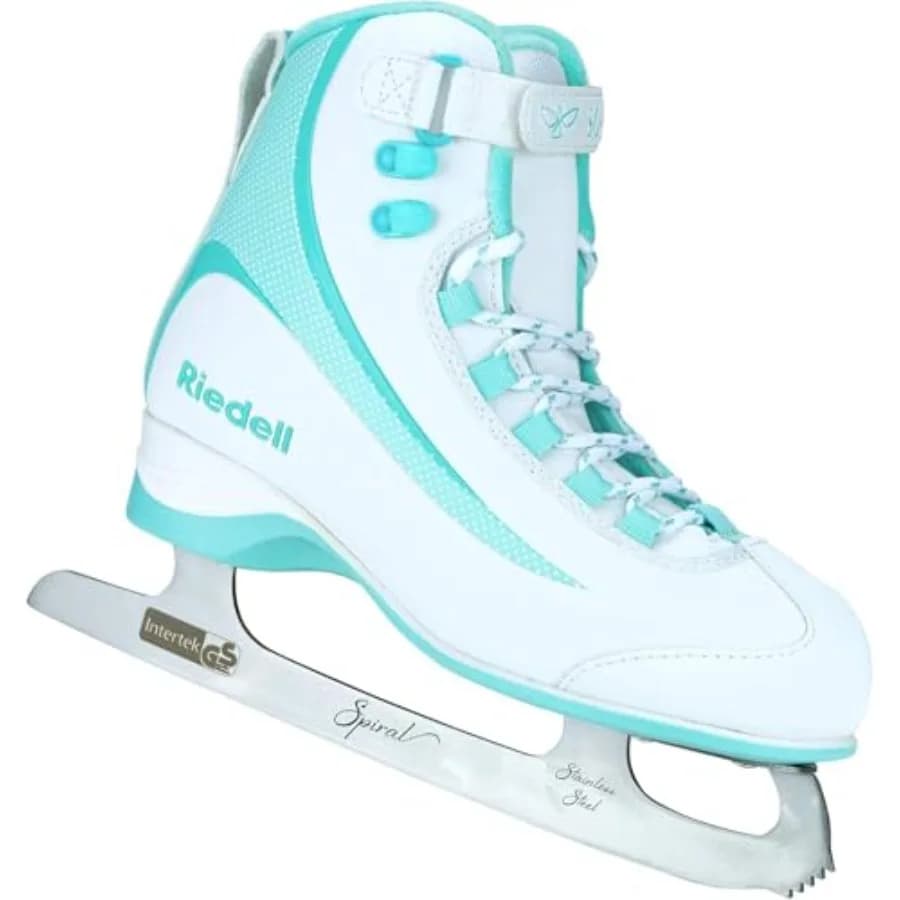 Pattini da Ghiaccio Soar per Uomo e Donna - Eleganti Scarpe da Pattinaggio Isolate con Fodera in Velluto e Schiuma, Suole in PVC e Lisci in Acciaio Inossidabile