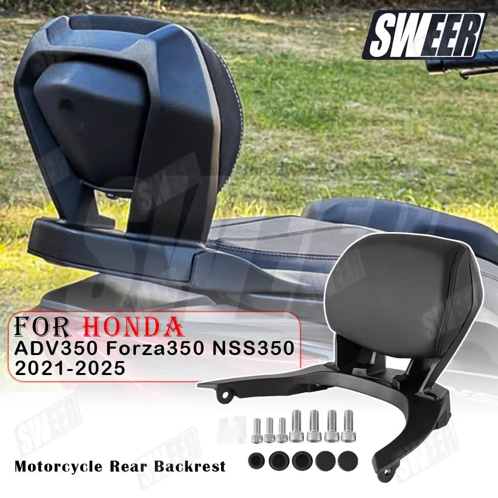 Moto Telaio Posteriore Sedile Passeggero Schienale Cuscino Staffa Per Honda Forza350 NSS350 ADV350 2021-2025 Schienale Pad Parti