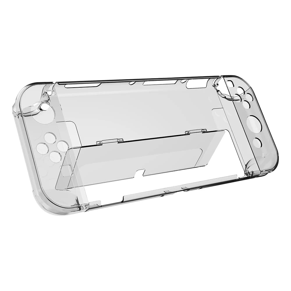 Custodia protettiva per console cristallina per Nintendo Switch Custodia protettiva trasparente OLED Custodia protettiva antiurto anticaduta