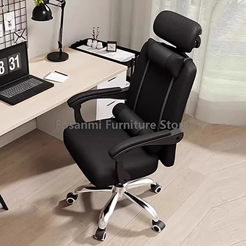 Sedia da ufficio ergonomica reclinabile Sedia da computer per scrittura da gioco in rete traspirante con poggiatesta Sedie da scrivania girevoli regolabili per la casa