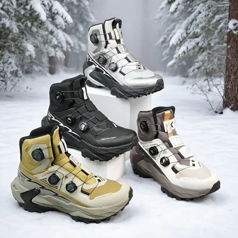 Original Brand Spring/Autumn Trekking Sneakers Designer Mid-Top Mountain Climbing Boot Unisex Quick Lacing Outdoor Hiking Shoe