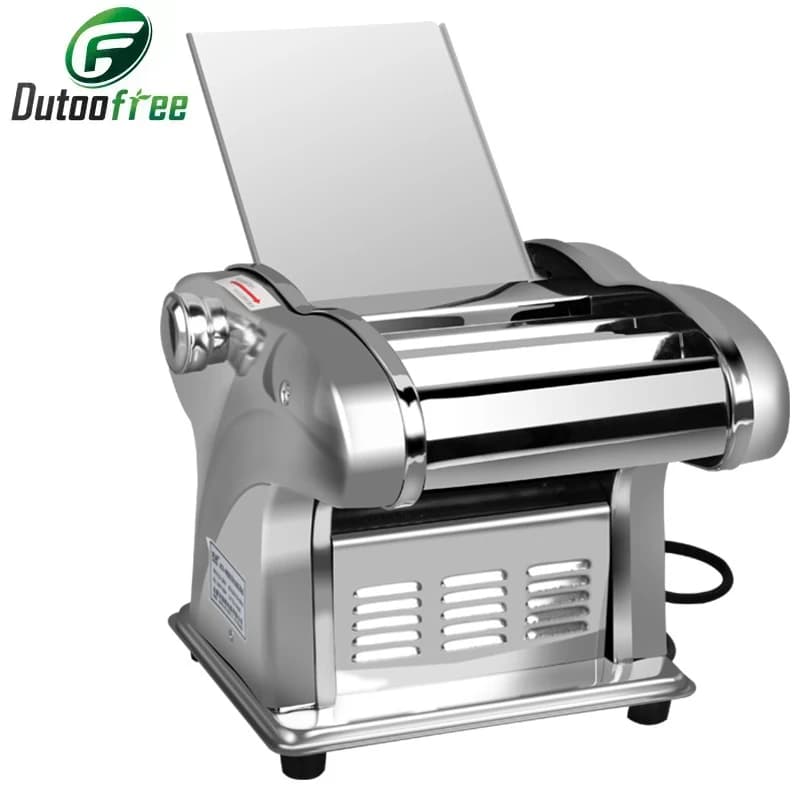 Rullo per impasto elettrico 220V Sfogliatrice per pasta in acciaio inossidabile Macchina per gnocchi di pasta per pasta Rullo e lama modificabili