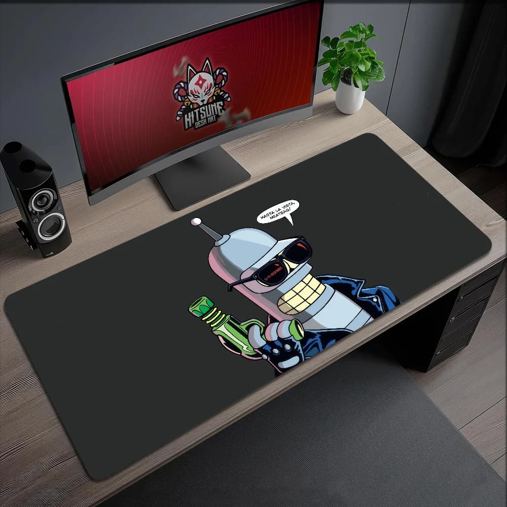 Tappetino per mouse Comedy MousePad antiscivolo con bordi rinforzati, animazione, per ufficio, studenti, gaming, F-Futurama, tappetino da scrittura grande e spesso