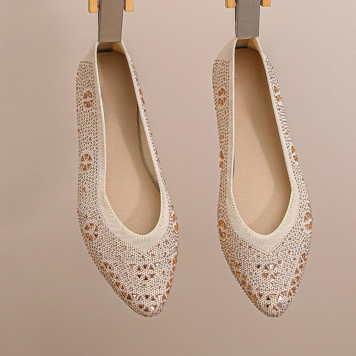 Scarpe Basse Elastiche in Maglia da Donna, Mocassini Estivi Traspiranti Morbidi e Leggeri, Scarpe Casual da Donna, Mocassini da Mamma