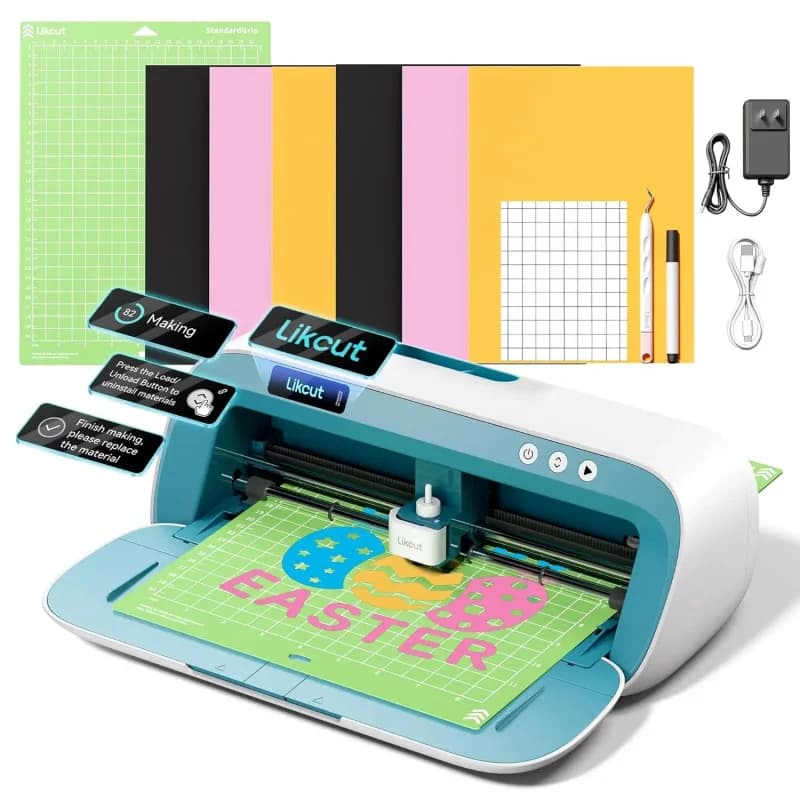 S41 Vinyl Cutter & Sticker Maker, Print Then Cut Starter Bundle for DIY Crafts / Room Decor