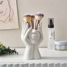 Abstract design makeup box for face plastic pen holder brush light box for home decoration for office