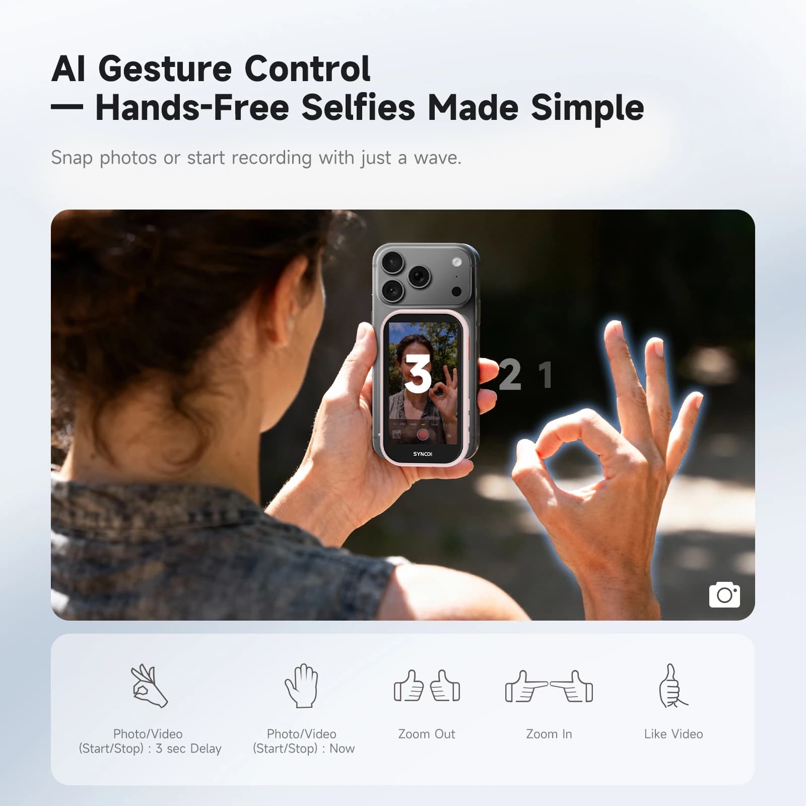 Monitor Magnetico COLBOR XView M4 Ai per Selfie su Smartphone iPhone 17 Pro e Android, Schermo per Fotocamera Posteriore, Selfie, Vlog e Live Stream