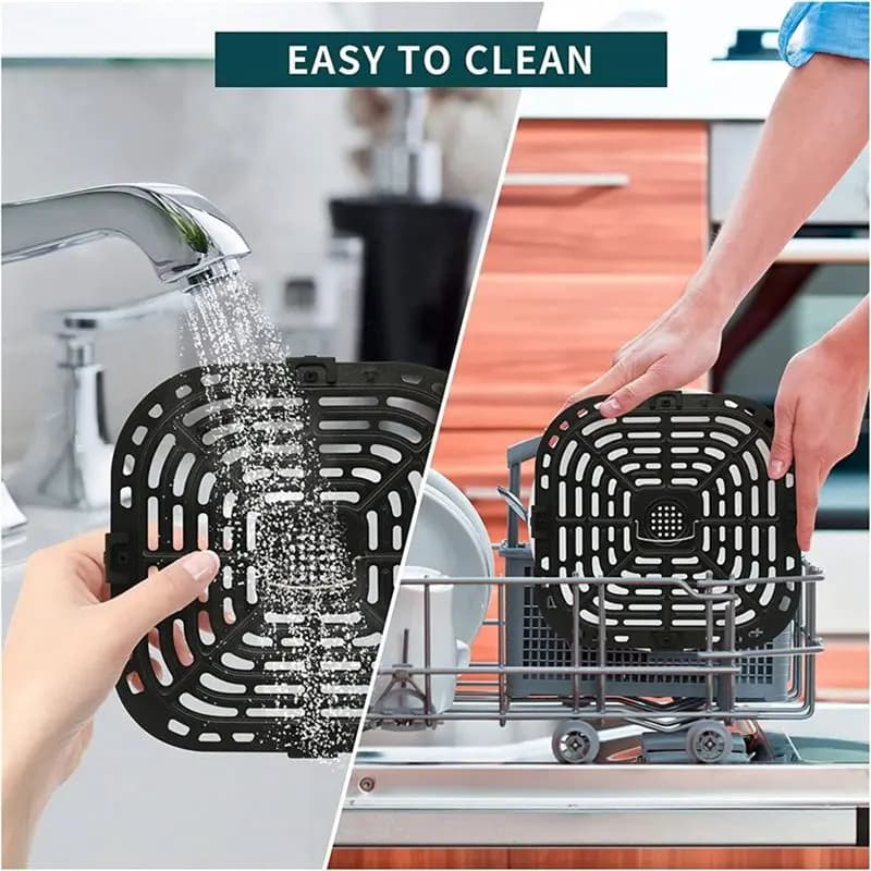 (A61K) 2 Pezzi Griglie per Friggitrice ad Aria, Ricambi per Friggitrici ad Aria Instants Vortex Plus 6QT con Rivestimento in Silicone