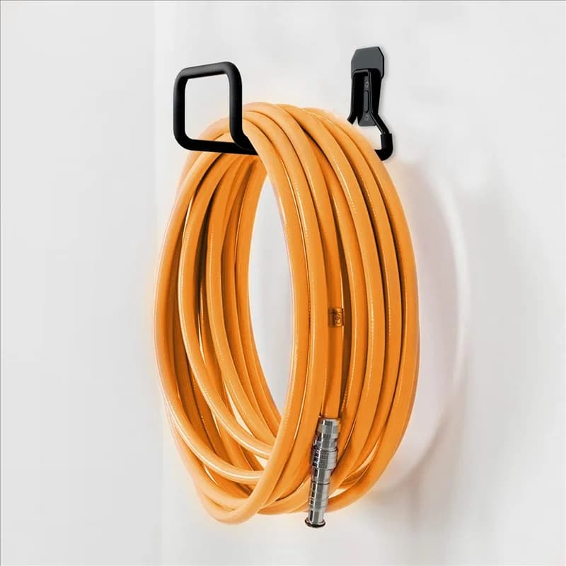 ABJT Garden Hose Support Wall Mount, Outdoor Water Hose Hook, Metal Wrap Hose Hook for Garden Pipe