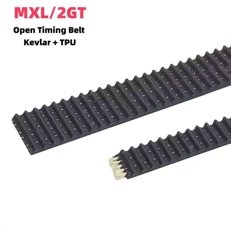 Cinghia dentata aperta GT2/MXL Kevlar + TPU Cinghie di trasmissione ruota sincrona in poliuretano Larghezza 6mm 10mm per parti della stampante 3D