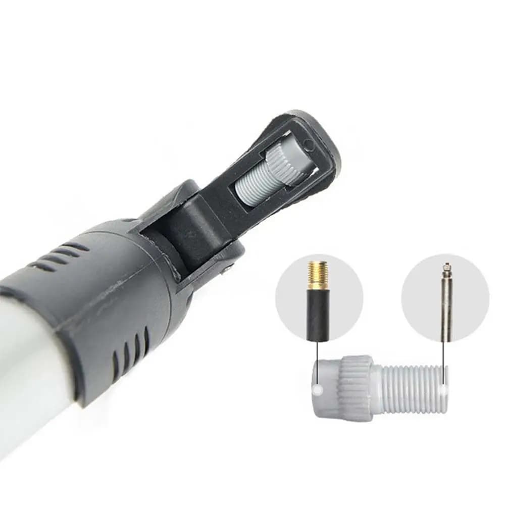 Telescopic Mini Air Pump for Bike Tires Ergonomic Anti Slip Design Fits All Bicycle Models Including Road Folding Bikes