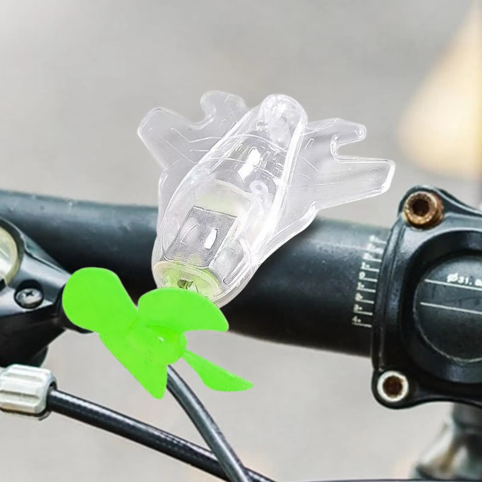 Decorative Aircraft for Motorcycles with LED Lights Handlebar Ornament for Electric Bike Energy and Wind for Motorcycles and Cars
