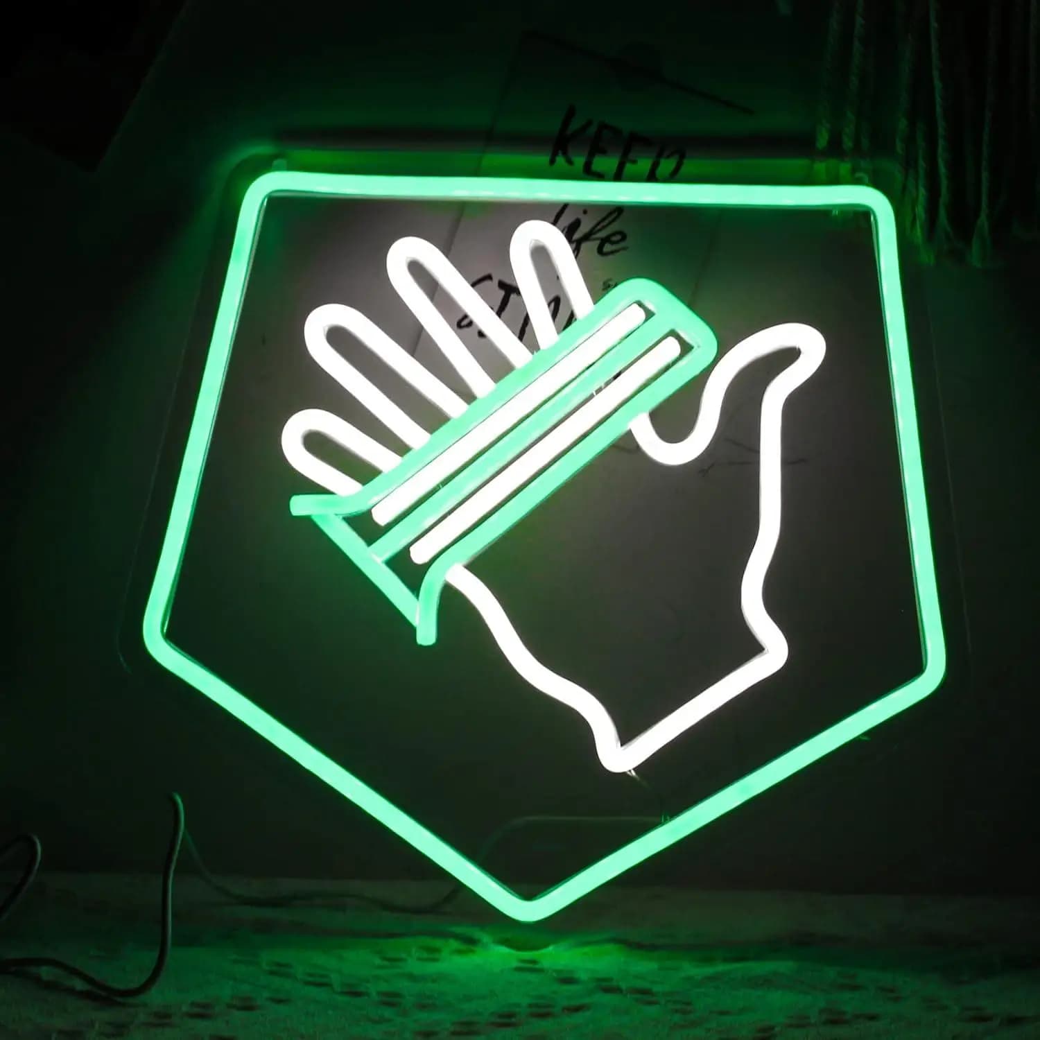 Gioco Palm Neon Sign USB Dimmab Luci a LED per Teen Boys Room Bar Sala giochi Decorazioni per feste di compleanno Regali personalizzati Decorazioni da parete