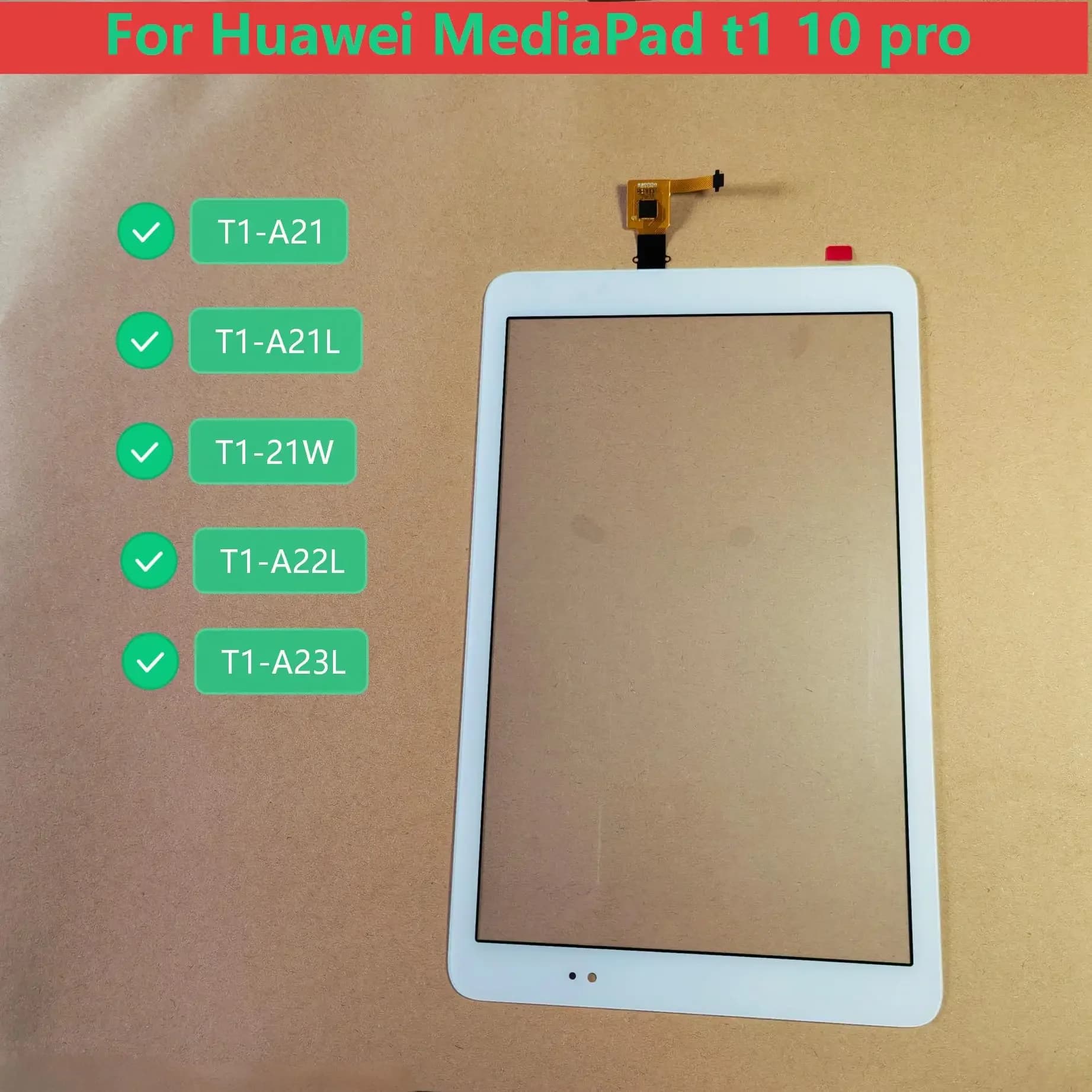 NEW A+ TP For Huawei MediaPad T1 10 Pro T1-A21 T1-A23L T1-A21L T1-A21W T1-A22L Panel Outer Glass Digitizer Sensor Replacement