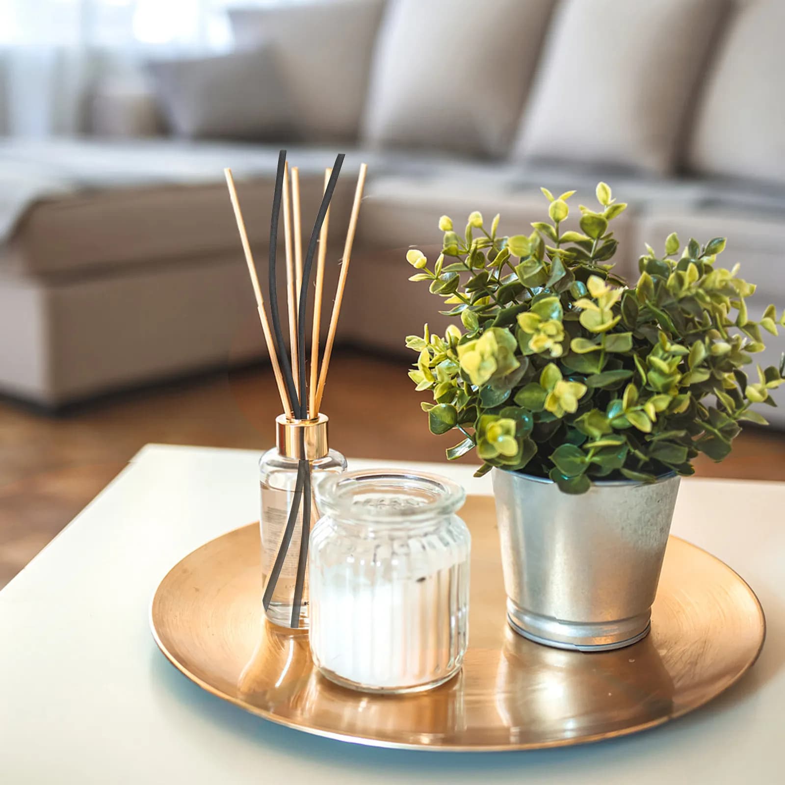 100Pcs Curved Essential Oil Diffuser Sticks Fiber Absorption Aroma Diffusers Decors Living Room Bathroom Study Refill Diffuser