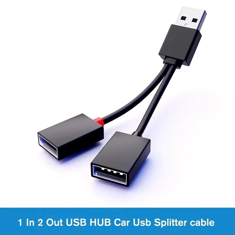 2 Ports USB Car Mounted 1 to 3 USB Splitter USB Multi-functional Adapter For Mobile Phone Tablet Extended Multi Interface Hubs