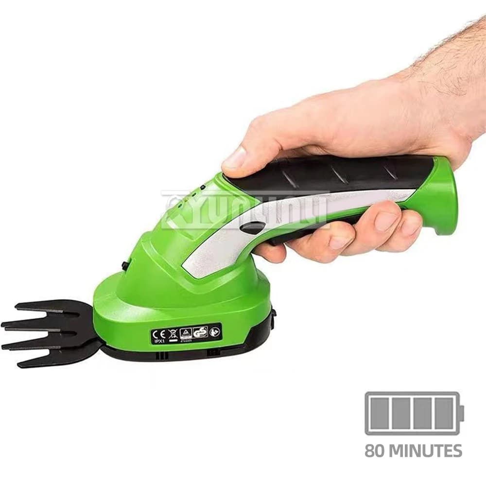 Hedger Garden tools 7.2V Cordless Grass Hedge Trimmer 2in1 Battery Rechargeable Shear with Extension Rod Pruning Shears 2025 NEW