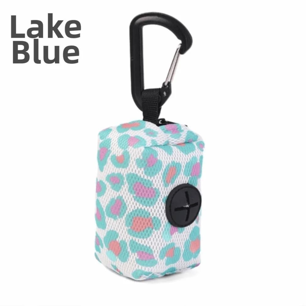 New Polyester Dog Poop Bag Holder Attachable Design Waterproof Garbage Bag Carrier Leash Clip Poop Bag Dispenser For Dog Walking