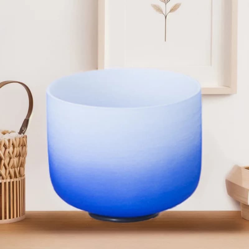 Indigo Crystal Bowl Tiantie Bowl Singing Bowl Singing, Body Cleansing Meditation Percussion Bowl Sound Therapy Meditation Meditation Buddha Sound Bowl