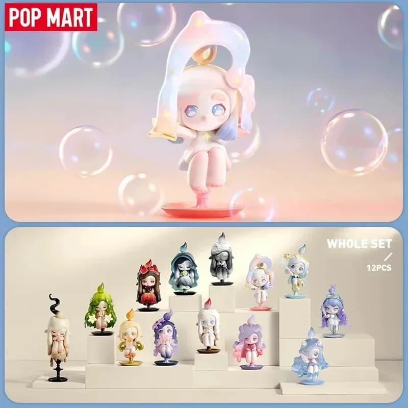 POPMART CHAKA Light Sprite Series Kawaii Anime Action Figure Blind Box - Bambole misteriose a sorpresa per regalo per ragazze