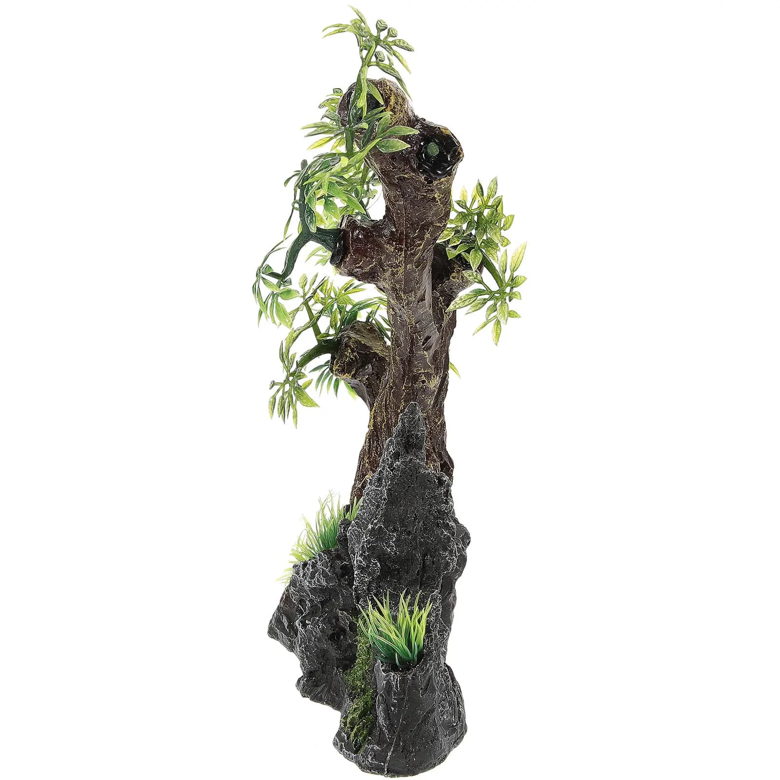 Albero di Pino Artificiale in Resina, Pianta per Acquario, Decorazione per Vasca dei Pesci, Ornamento Bonsai, Piccolo e Realistico per Paesaggistica Subacquea
