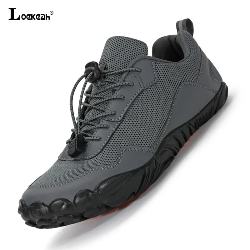 Scarpe da trekking traspiranti da uomo Scarpe da arrampicata antiscivolo da uomo Scarpe sportive casual in rete Sneakers da esterno a piedi nudi per il trekking