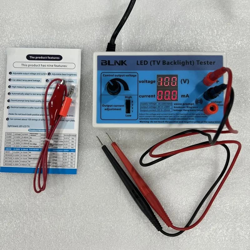 Tester LED Uscita 0-230 V tensione di alimentazione: 220 V Per la riparazione della striscia di retroilluminazione a LED TV