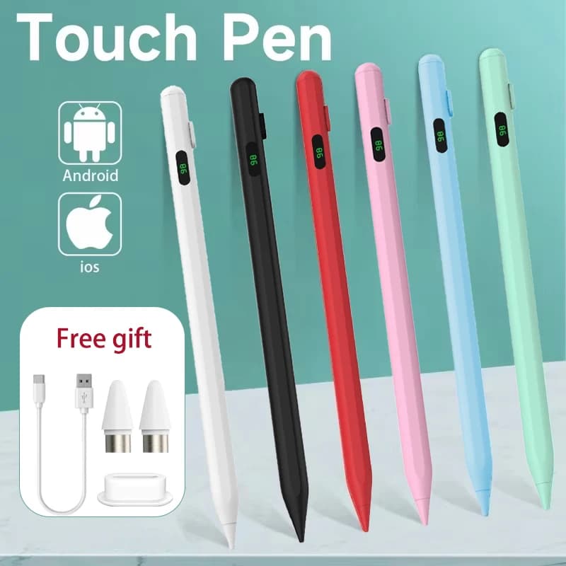 Penna Stilo Universale 2025 per Tablet e Telefoni iOS, Android, Windows - Multicolore, Capacitiva per Disegno e Scrittura