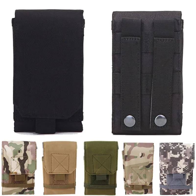 Borsa Tattica Mimetica da Cintura, Marsupio Molle per Telefono, Tasca da Campeggio, Marsupio da Cintura, Custodia per Telefono da Caccia