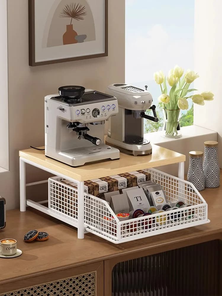 Kitchen organizer for microwave, coffee maker, cook, air fryer - Universal solution for organization and conservation