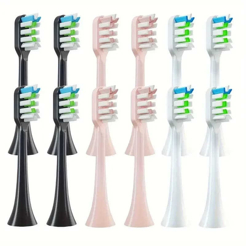 4-12 Parts Replacement heads for electric brush SOOCAS X3 X5 V1 X3U, 5-10 heads with Dupont bristles, Sealed packaging
