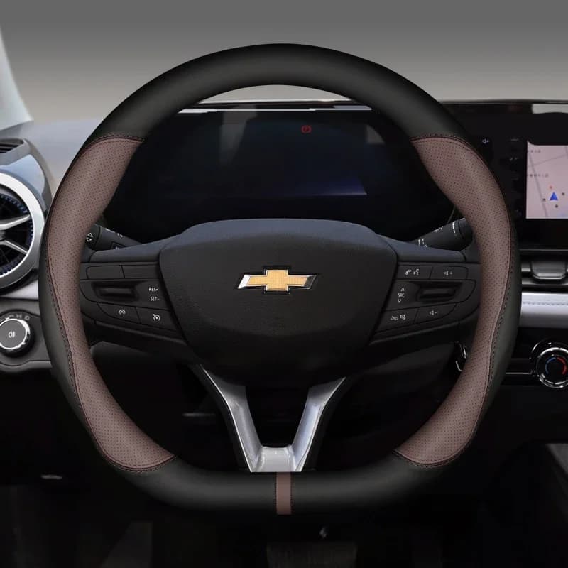 Coprivolante per auto 38cm 15in pelle per Chevrolet Cruze Malibu Sail Spark Captiva Equinox Trax/Tracker AVEO Lova Camaro