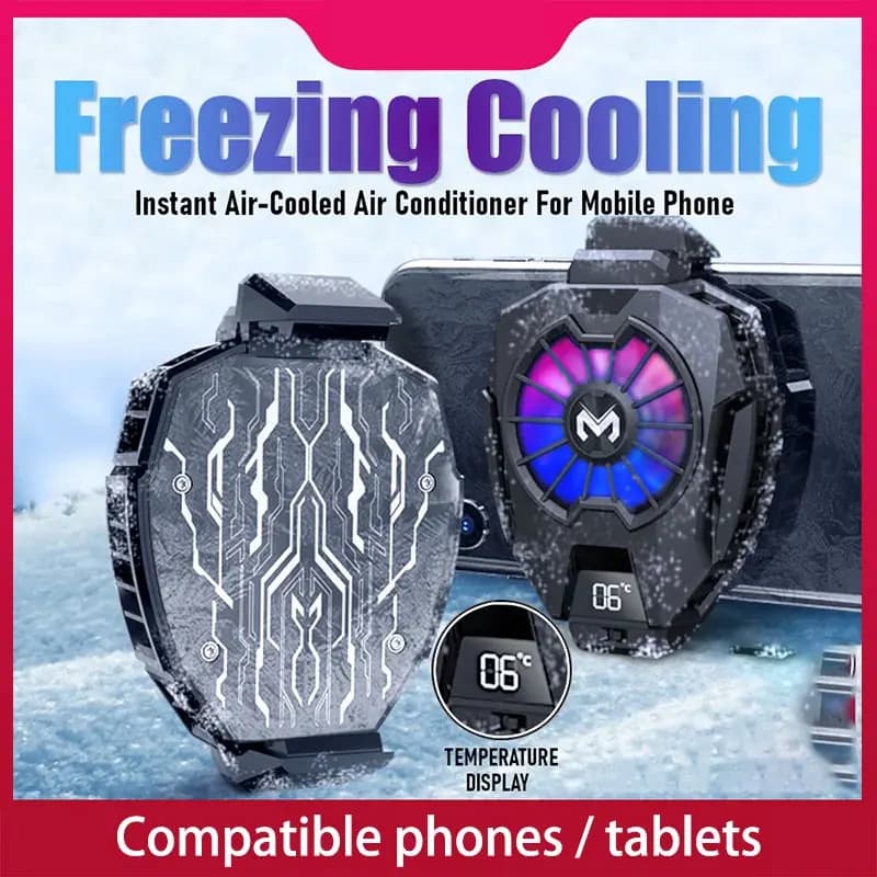 DL05 radiatore della ventola di raffreddamento del ghiaccio del dispositivo di raffreddamento del telefono cellulare per il sistema di raffreddamento del telefono PUBG dissipatore di calore freddo per tablet cellulari
