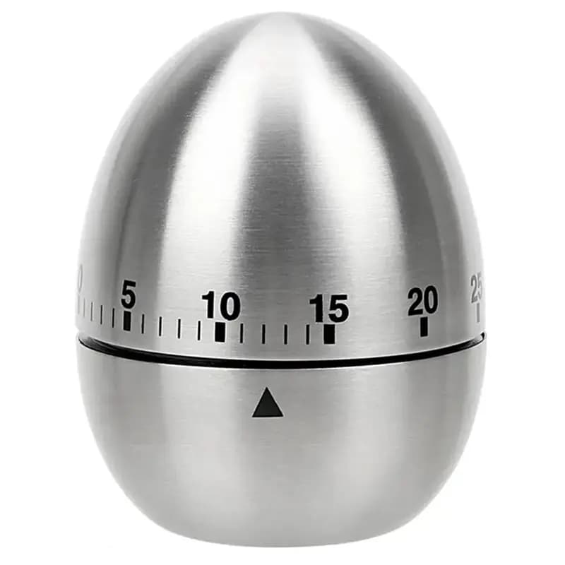 【RECOMENDAR】Temporizzatore da cucina meccanico 60 minuti timer per uova in acciaio inossidabile conteggio carino strumento di cottura orologio