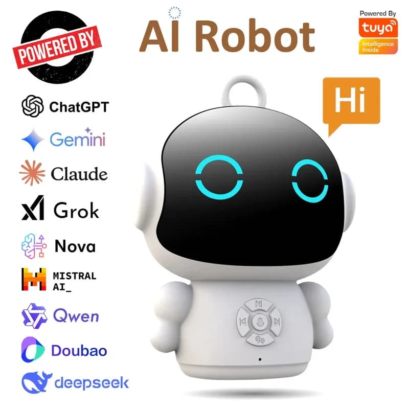 Robot AI Intelligente Tuya WiFi, Giocattolo Educativo per Bambini con Riconoscimento Vocale e Interazione Vocale, Macchina per l'Apprendimento Educativo