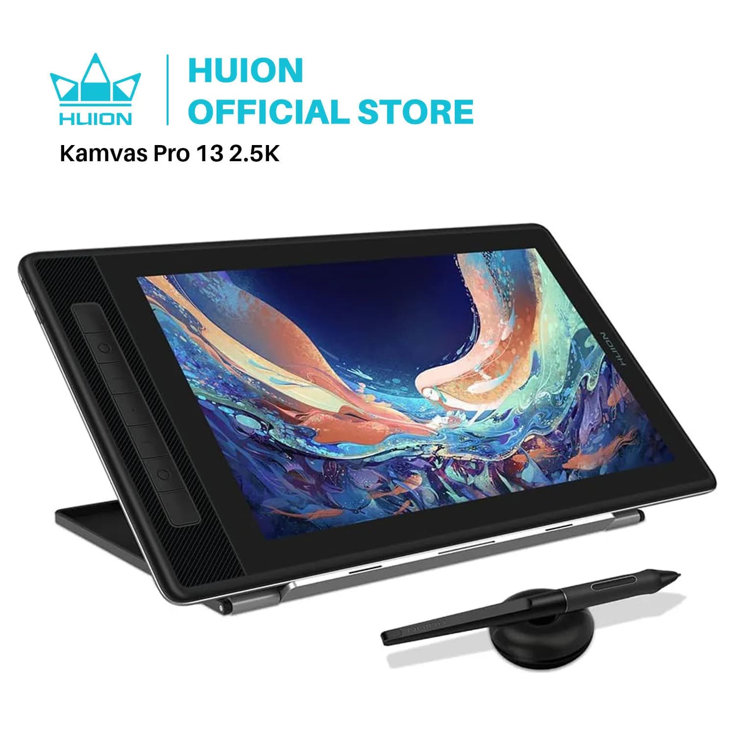 HUION KAMVAS Pro 13 2.5k Tavoletta grafica Monitor Penna Display grafico Disegno digitale senza batteria Schermo grafico HD