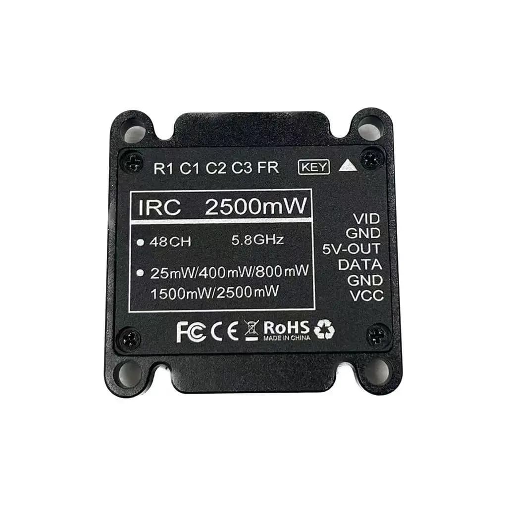VTX 5.8G 2.5W video transmitter for long-range freestyle drone FPV