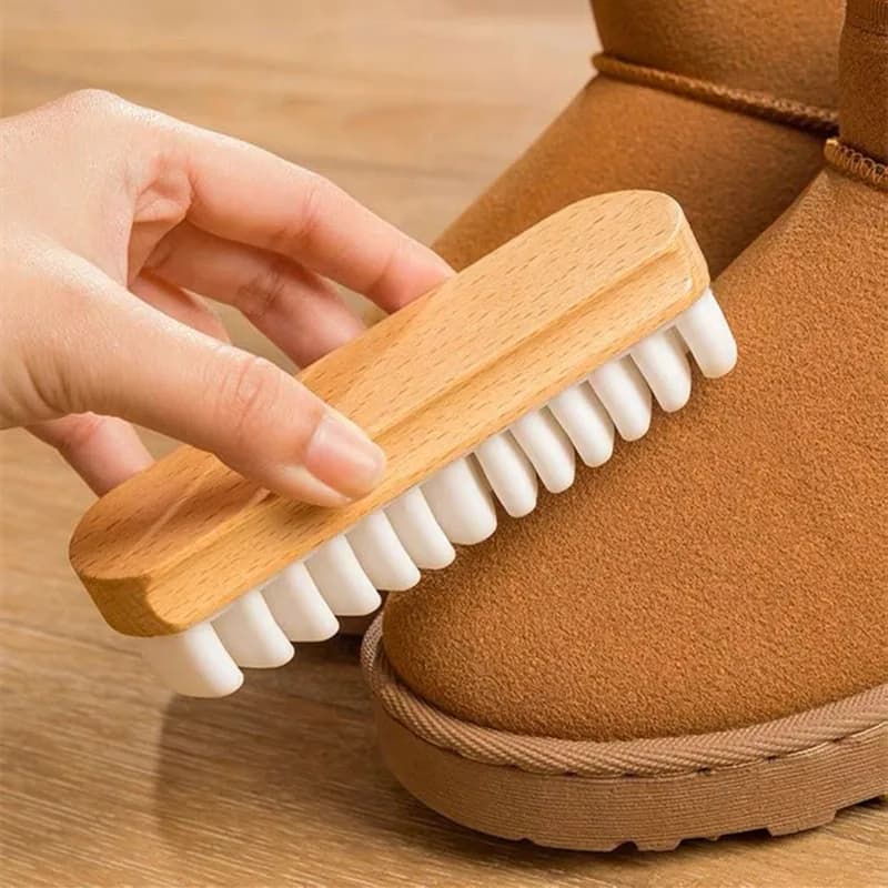 Spazzola per la pulizia della pelle scamosciata Spazzola per scarpe Detergente per scarpe per scarpe in materiale nabuk scamosciato Scarpe/stivali/borse Detergente per la pulizia Gomma e rinfrescante