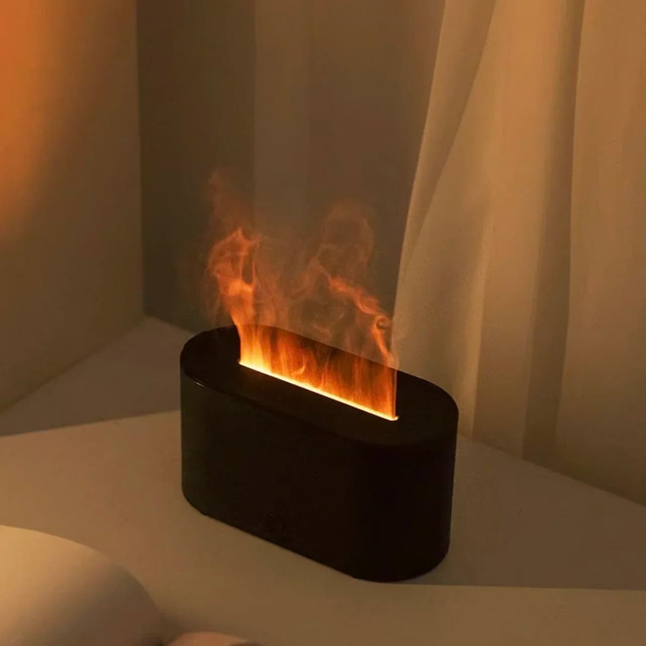 Air Aroma Humidifier Diffuser Essential Oils Humidifiers Mini Flame Automatic Fragrance Diffuser Home Humidifier With LED Light