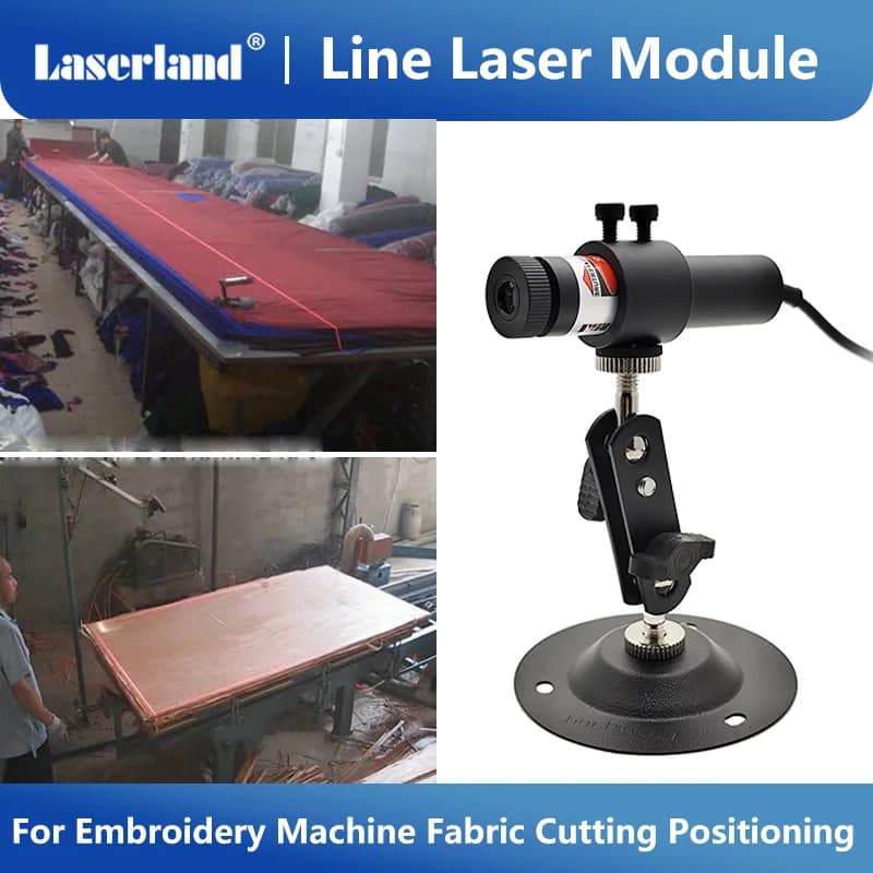 Focalizable Red Line Laser Module, Embroidery Machine Localizer Projector, Wood Processing, Saws and Alignment