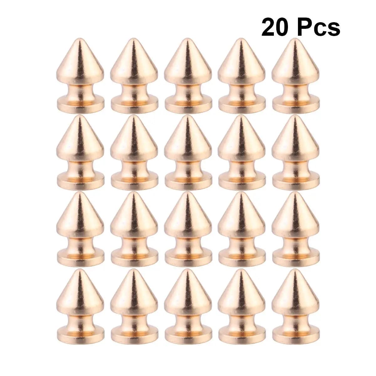 20 Pezzi Rivetti a Forma di Proiettile in Metallo Resistenti alla Ruggine, Accessori Decorativi Fai-da-Te per Abbigliamento, Scarpe, Borse, Stile Punk