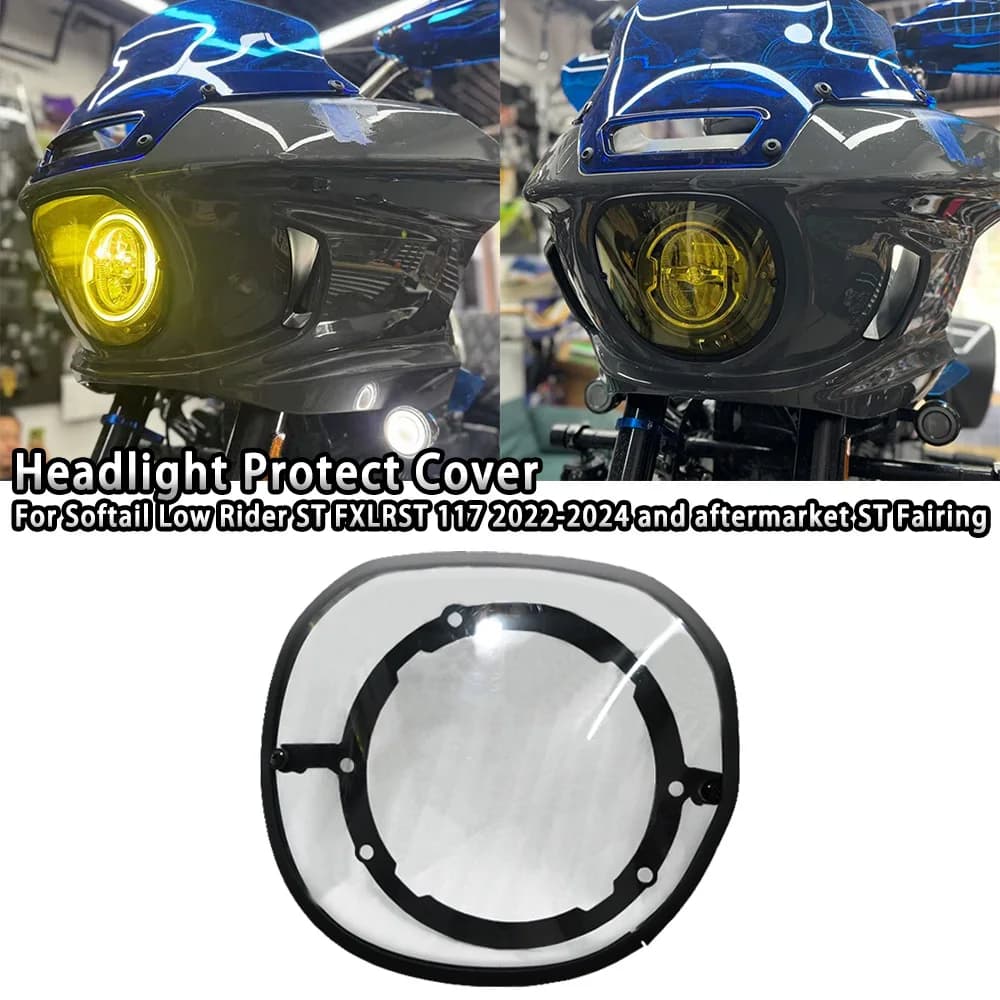 Copertura protettiva per faro giallo per moto per Harley Softail Low Rider ST FXLRST 117 2022-2024 e carenatura ST aftermarket