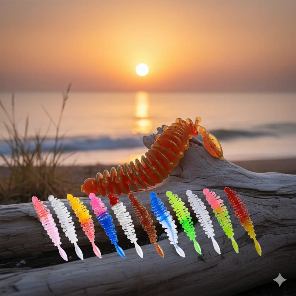 20 pz. 6 cm 1,1 g Esche Morbide Artificiali Jig Worm in Silicone per Pesca al Bass, Luccio, Minnow, Swimbait, Jigging, Plastica, Pesca in Mare