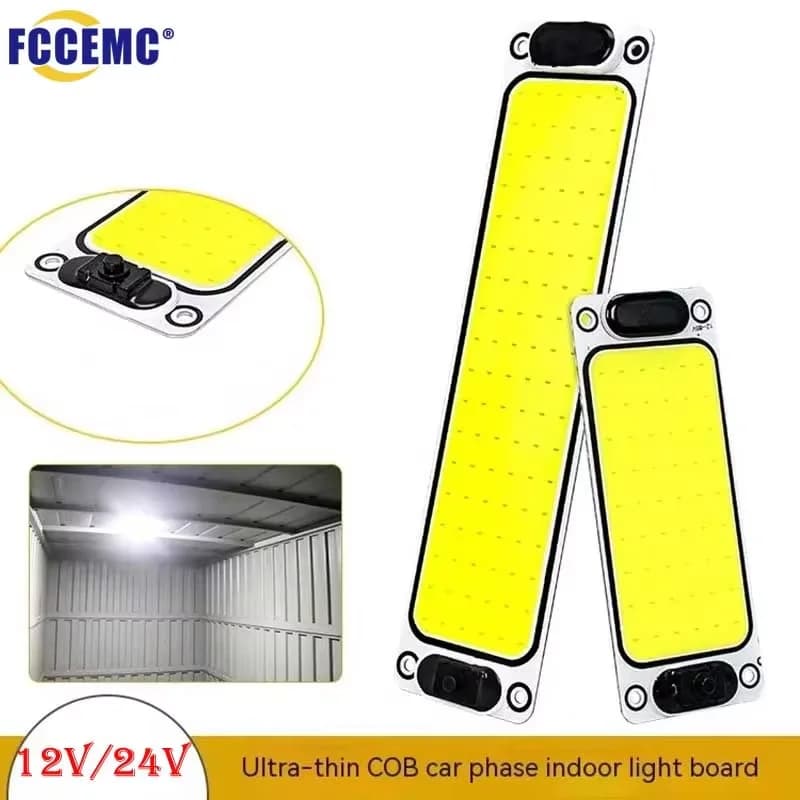 Luce LED 12V 24V per Auto, Striscia Luminosa Notturna, Lampada da Soffitto con Interruttore On/Off per Furgoni, Camion, Camper, Barche