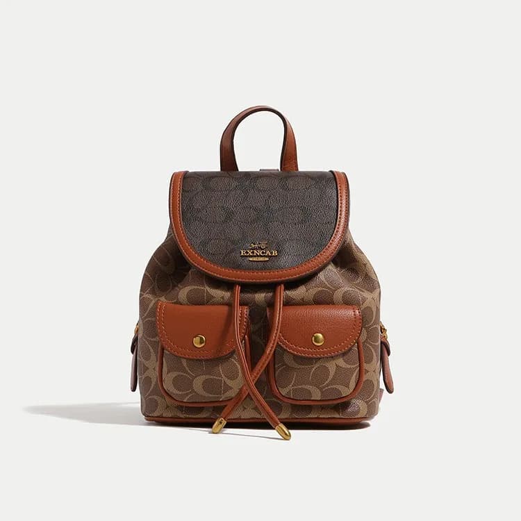 Zaino Donna Hot Sale 2026 Classico Casual con Chiusura a Coulisse e Patta, Versatile per Uso Quotidiano e Scuola, Borsa a Spalla per Donna