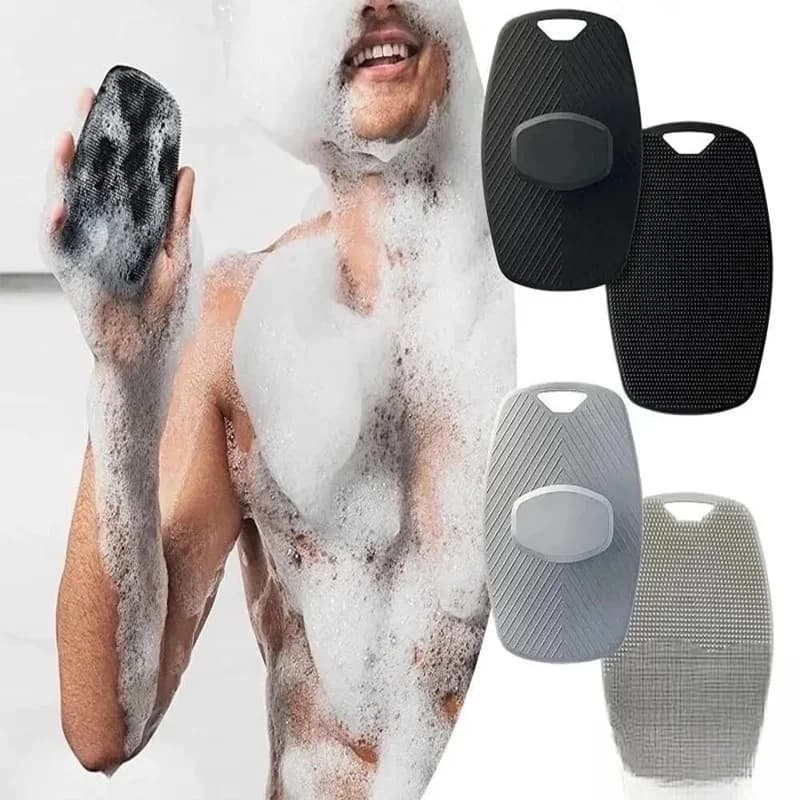 Spazzola per il corpo in silicone morbido per coppie Scrubber per doccia in silicone facile da pulire Pamper la tua pelle con un'esfoliazione delicata