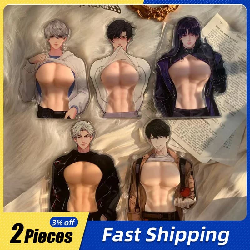 Piatti in piedi da 10 cm/3,93 pollici Love and Deepspace Acrilico Anime Figure Periferiche di gioco Palla antistress Accessori Decorazione del desktop