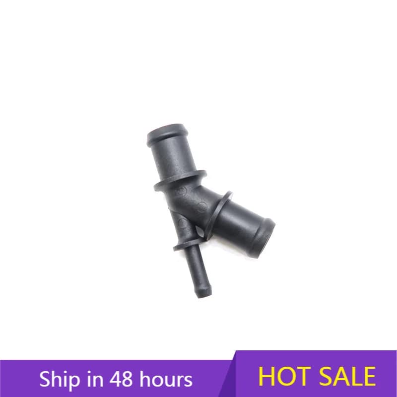 Per Volkswagen Audi A2 Q7 Polo Golf Beetle Bora Touareg tubo del liquido di raffreddamento del motore Tee nero ricambi Auto forti di alta qualità 1 j0121087d
