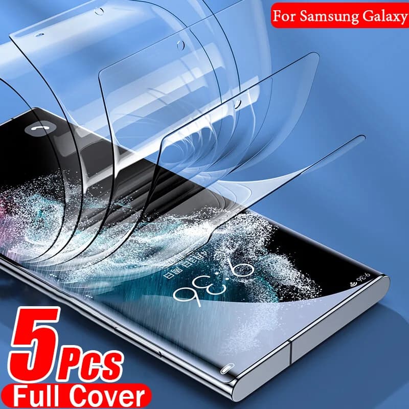 Pellicola Idrogel HD per Samsung Galaxy S26 S25 S24 S23 S22 S21 S20 Plus Ultra Protezione Schermo Completa A55 A35 A16 Note 20 10 5G