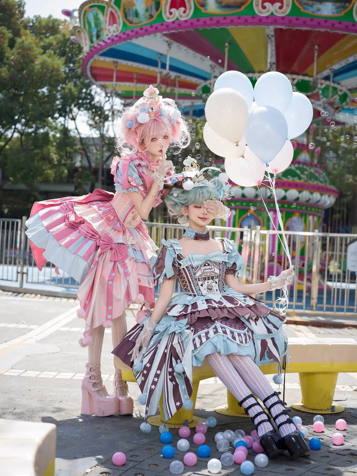 New Fiesta Carnival Halloween Cosplay Circus Fairytale Opening Gonna Lolita Gonna Lolita